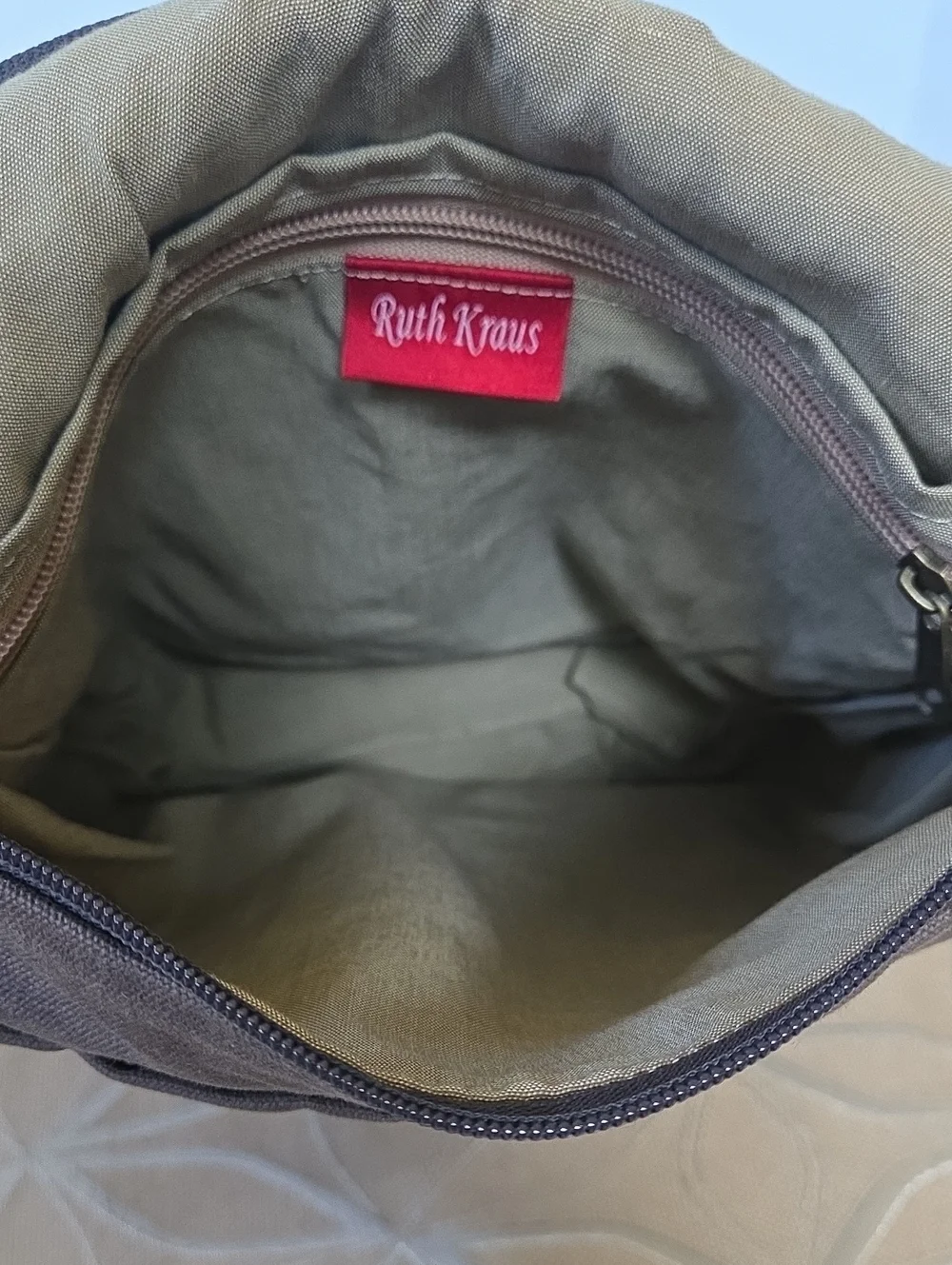 NWT, Ruth Kraus Waxed Canvas And Leather Backpack!